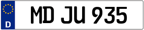 Trailer License Plate